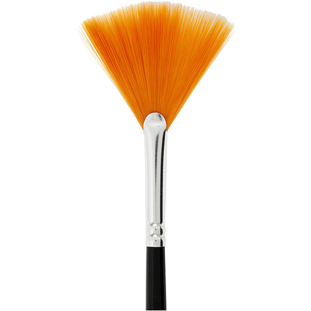 Creativ Company Pinsel-Set – Fächerpinsel, Nylon, Grösse 4/8, 2er-Set