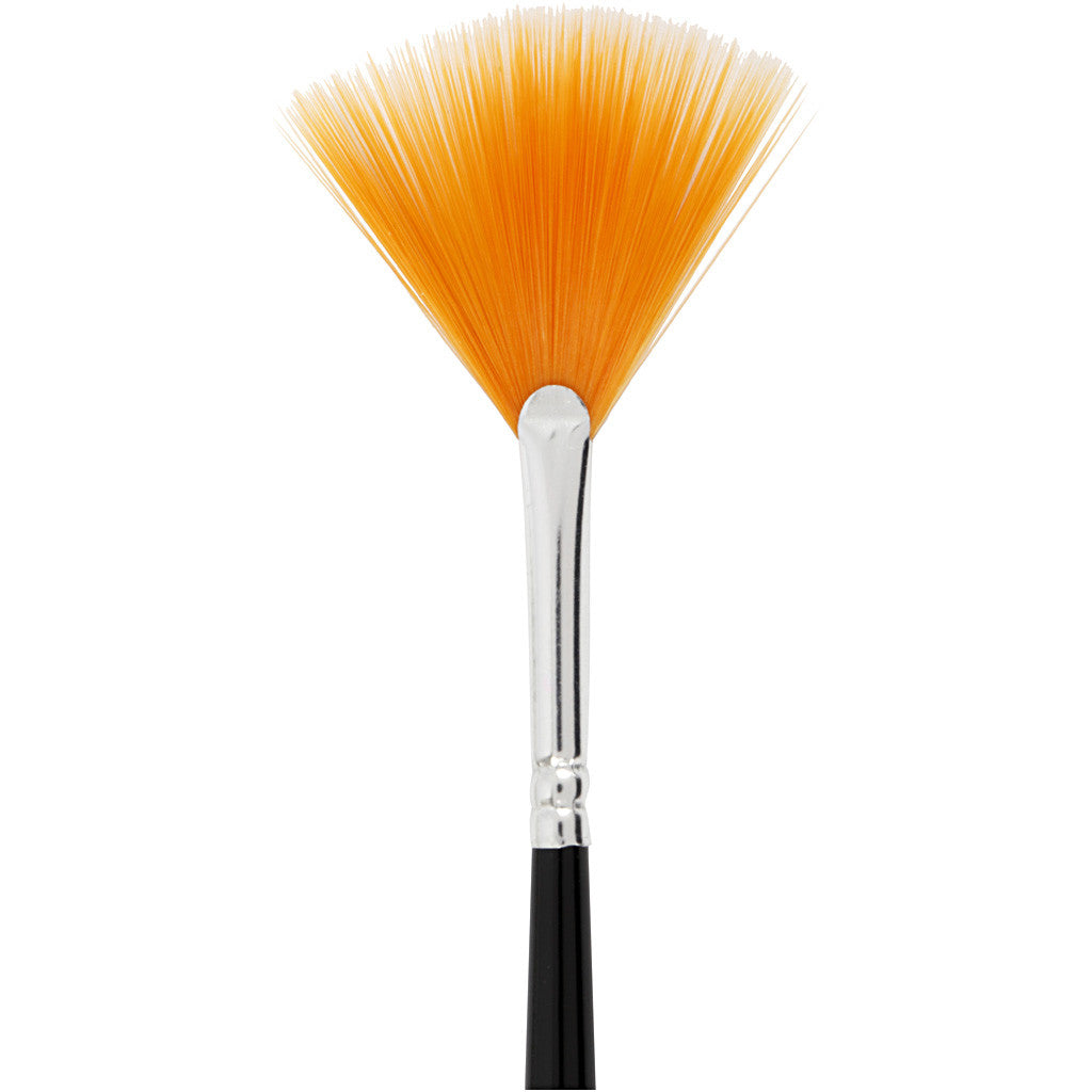 Creativ Company Pinsel-Set – Fächerpinsel, Nylon, Grösse 4/8, 2er-Set