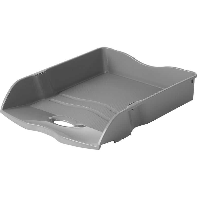 HAN Re-Loop – Briefkorb für A4, Polypropylen (PP), Grau, 259 × 63 × 351 mm