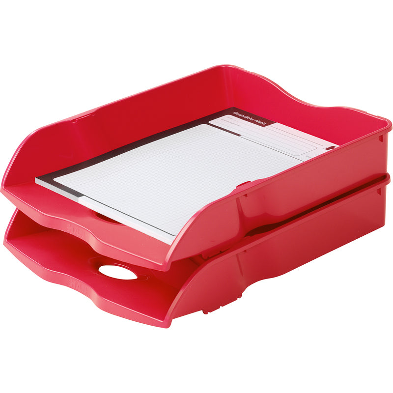 HAN Briefkorb für A4, Polypropylen (PP), Rot, 259 × 63 × 351 mm
