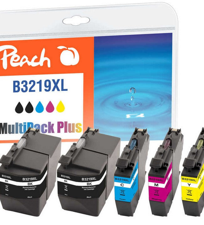 Peach Tintenpatronen-Multipack LC-3219XL, CMYK, XL, 5er-Pack, kompatibel – für LC-3219XL und andere