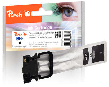 Peach Tintenpatrone T9441 (Nr. 944), schwarz, 3'970 Seiten, kompatibel – für Epson WFC 5210, 5290, 5710 und andere