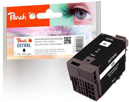 Peach T2791XL Schwarz Tintenpatrone (Kompatibel) – 2'875 Seiten – für Epson WorkForce WF-3600/7600/7700