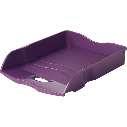 HAN Re-Loop – Briefkorb für A3, Kunststoff (recycelt), Lila, 259 × 63 × 351 mm