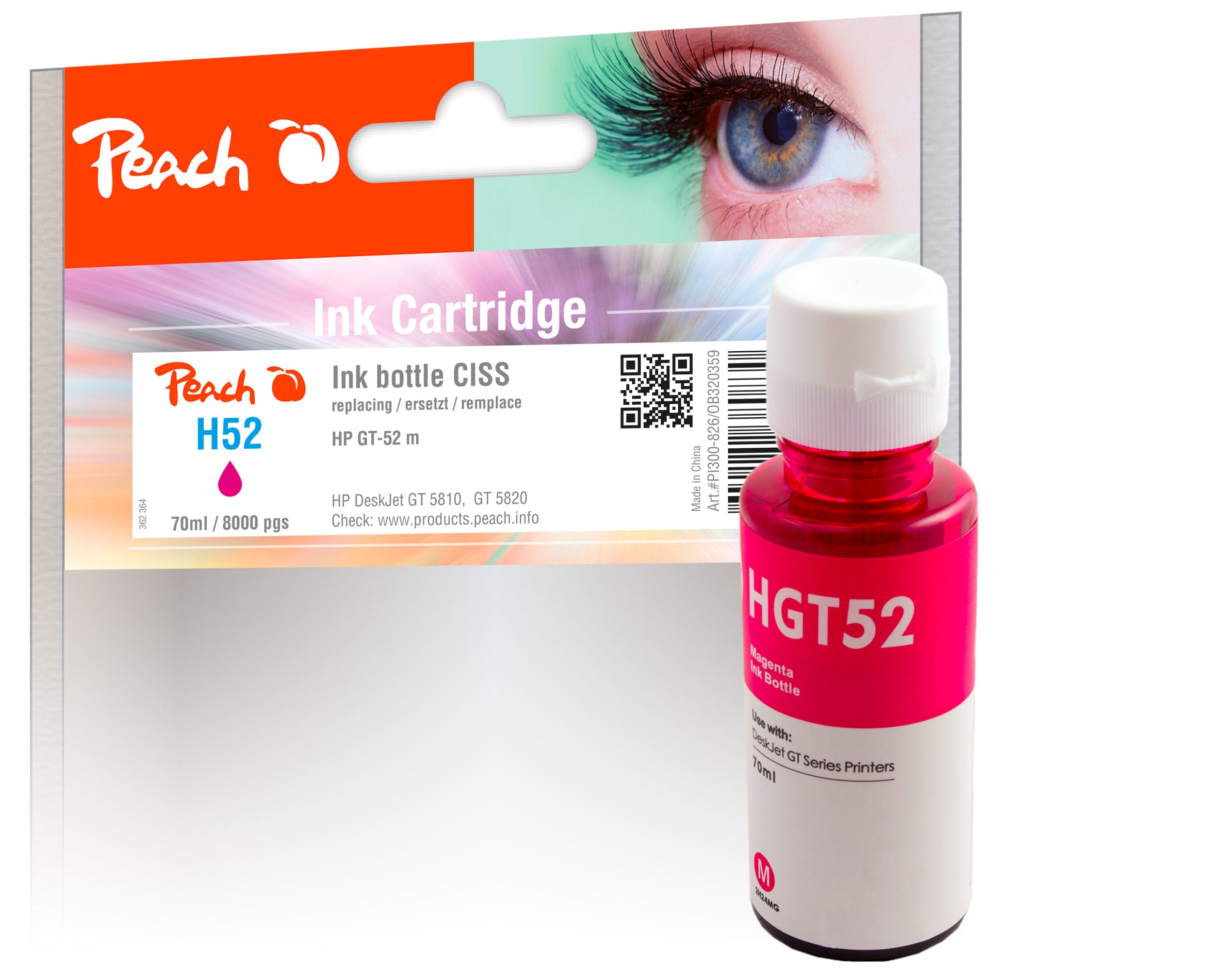 Peach CT52 M0H55AE – 70 ml, HP kompatibel
