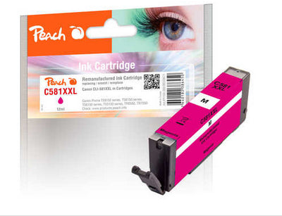 Peach CLI-581XXL Magenta Tintenpatrone (Kompatibel) – 760 Seiten – für Canon Pixma TR/TS Serien