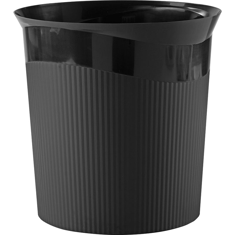 HAN Papierkorb Re-LOOP – 13 l – Kunststoff (PP), rund – schwarz