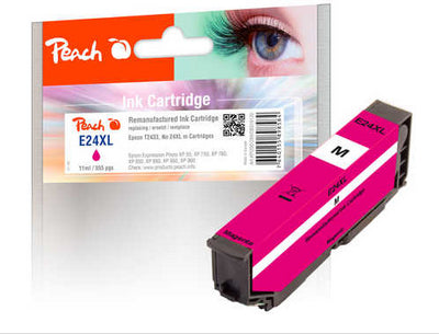 Peach 24XL Magenta Tintenpatrone (Kompatibel) – 555 Seiten – für Epson Expression Photo XP-55/750/760 …