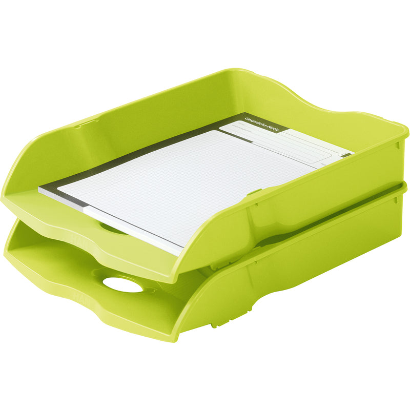 HAN Re-LOOP – Briefkorb für A4, Polypropylen (PP), Grün, 259 × 63 × 351 mm