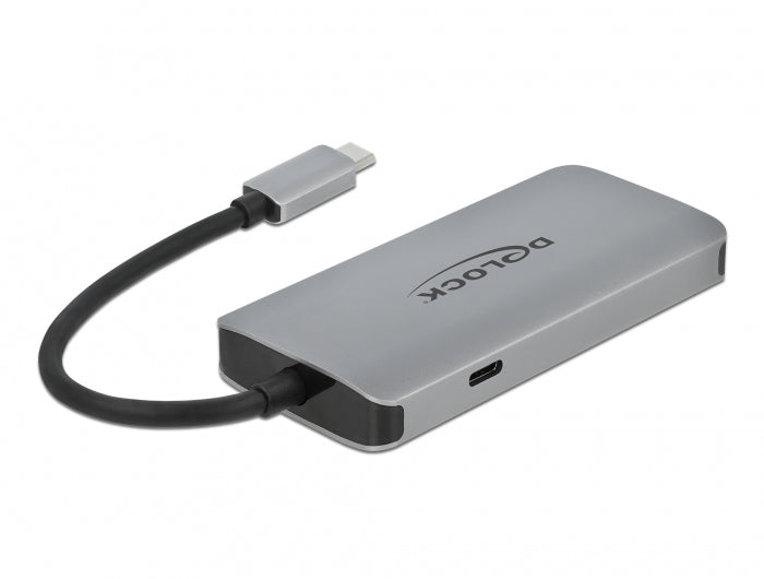 DeLOCK 63252 Multiport-Adapter – USB-C, 3× USB-A, GbE, für Windows/Mac