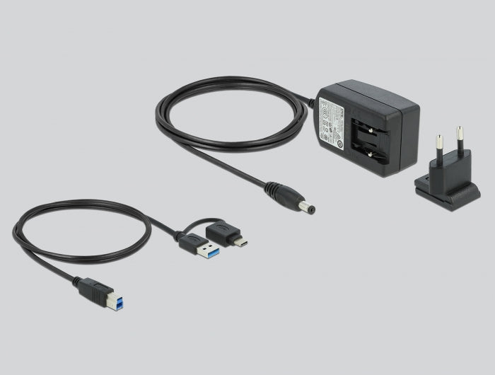 DeLOCK 87771 Dockingstation – USB-A, 2× HDMI, 6× USB-A, GbE, 3,5 mm Audio, für Windows/Mac