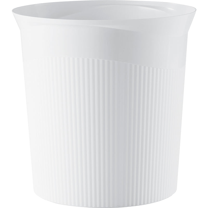 HAN Papierkorb Re-LOOP – 13 l – Kunststoff (PP), rund – weiss
