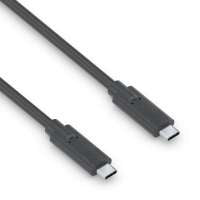 PureLink USB-C auf USB-C Kabel – USB 3.2 Gen 2 (10 Gbit/s) – 1 m – PD 100 W – Goldstecker, PVC-Mantel