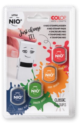 Colop Little NIO – Stempelkissen – Mehrfarbig, Blau, Grün, Orange, Rot