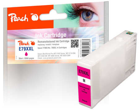 Peach T7893XL Magenta Tintenpatrone (Kompatibel) – 3'560 Seiten – für Epson WorkForce Pro WF-5100/5110/5190 …