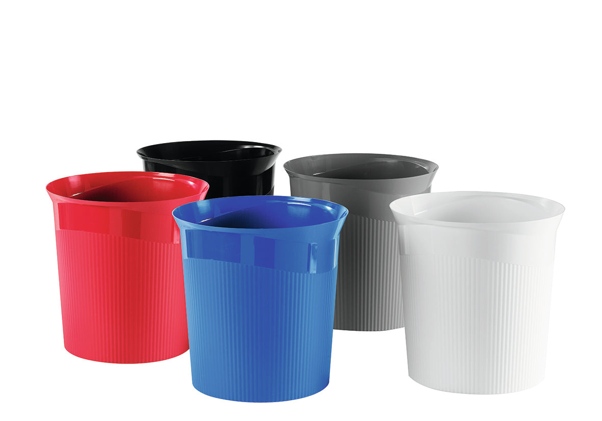 HAN Papierkorb Re-LOOP – 13 l – Kunststoff, rund – blau