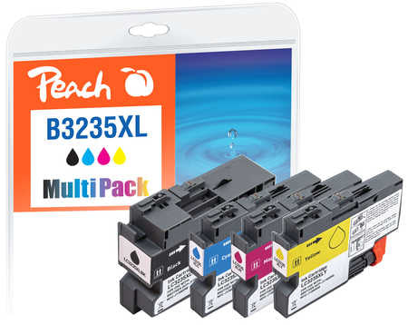 Peach Tintenpatronen-Multipack LC-3235XL, XL, 4er-Pack, kompatibel – für Brother DCP-J1100DW, MFC-J1300DW
