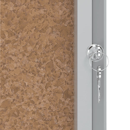 Nobo Schaukasten Premium Plus, 8 × A4 – Aluminium, ESG-Glas, Innenbereich, 92,4 × 66,8 × 4,3 cm