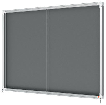 Nobo Pinnwand – Filz, Alurahmen – 135,5 × 97 cm, Grau, Premium Plus