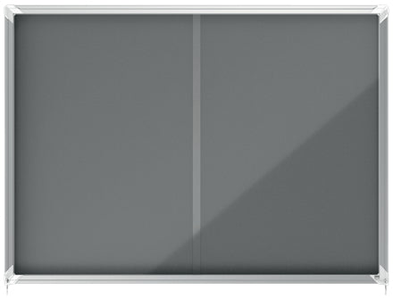 Nobo Pinnwand – Filz, Alurahmen – 135,5 × 97 cm, Grau, Premium Plus