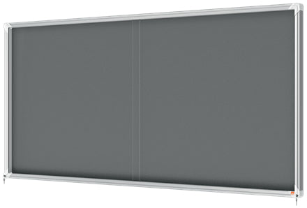 Nobo Schaukasten 1915339 – Aluminium, Glas, abschliessbar, 200 × 97 × 6,3 cm