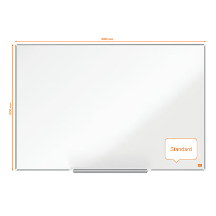 Nobo Whiteboard – 90 × 60 cm, lackierter Stahl, magnetisch, Wandmontage