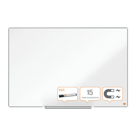 Nobo Whiteboard – 90 × 60 cm, lackierter Stahl, magnetisch, Wandmontage