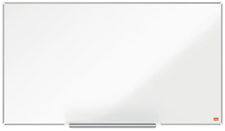 Nobo Whiteboard – 90 × 51 cm, Emaille, magnetisch, Aluminiumrahmen, inkl. Stifteablage, Montagesatz