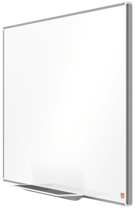 Nobo Whiteboard – 90 × 51 cm, Emaille, magnetisch, Aluminiumrahmen, inkl. Stifteablage, Montagesatz