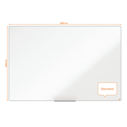 Nobo Whiteboard – 179,6 × 118,5 cm, lackierter Stahl, magnetisch, Wandmontage