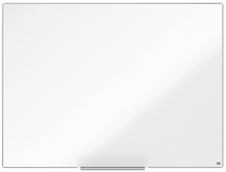 Nobo Whiteboard – 120 × 90 cm, Emaille, magnetisch, Aluminiumrahmen, Wandmontage