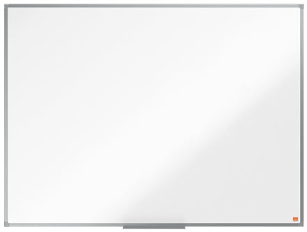 Nobo Whiteboard – 120 × 89,2 cm, Melamin, Aluminiumrahmen, Wandmontage, inkl. Stifteablage, Befestigungsmaterial