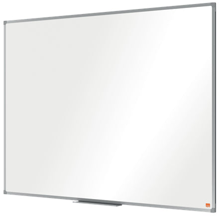 Nobo Whiteboard – 120 × 89,2 cm, Melamin, Aluminiumrahmen, Wandmontage, inkl. Stifteablage, Befestigungsmaterial