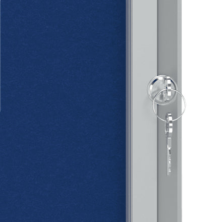 Nobo Pinnwand – Filz, Alurahmen – 92,4 × 66,8 cm, Blau