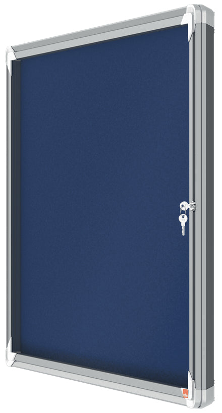 Nobo Pinnwand – Filz, Alurahmen – 92,4 × 66,8 cm, Blau