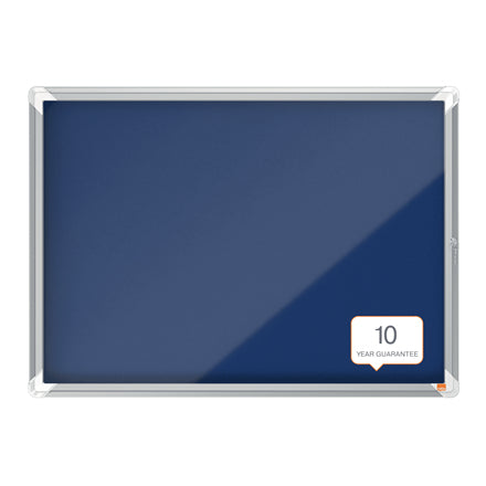Nobo Pinnwand – Filz, Alurahmen – 92,4 × 66,8 cm, Blau