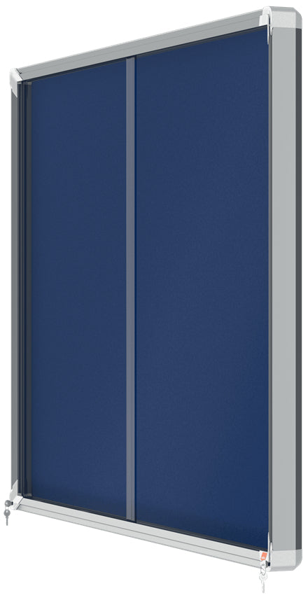 Nobo Schaukasten Premium Plus, 18 × A4 – Aluminium, ESG-Glas, abschliessbar, Innenbereich, 135,5 × 97 × 6,3 cm