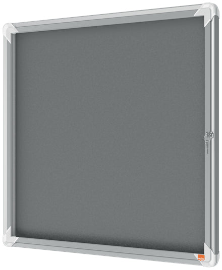 Nobo Schaukasten Premium Plus, 6 × A4 – Aluminium, ESG-Glas, Innenbereich, 70,9 × 66,8 × 4,3 cm