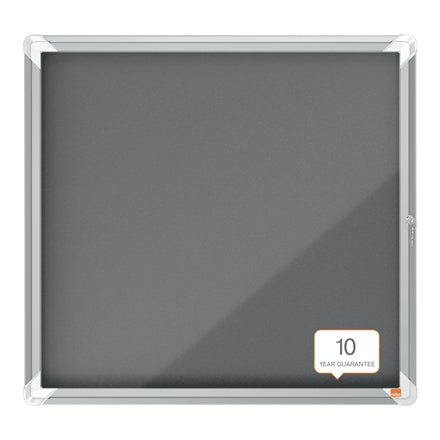 Nobo Schaukasten Premium Plus, 6 × A4 – Aluminium, ESG-Glas, Innenbereich, 70,9 × 66,8 × 4,3 cm