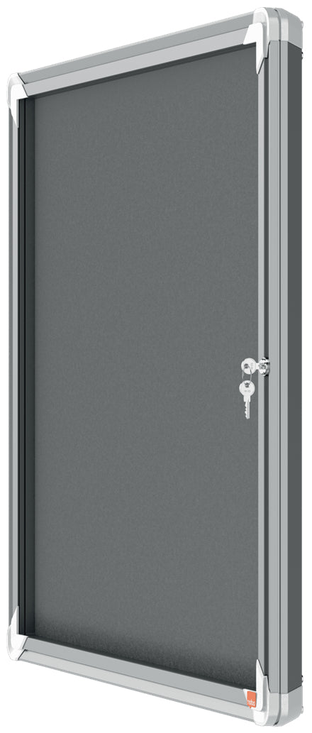 Nobo Schaukasten Premium Plus, 6 × A4 – Aluminium, ESG-Glas, Innenbereich, 70,9 × 66,8 × 4,3 cm