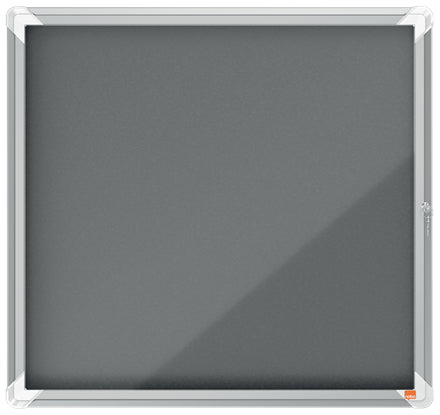 Nobo Schaukasten Premium Plus, 6 × A4 – Aluminium, ESG-Glas, Innenbereich, 70,9 × 66,8 × 4,3 cm