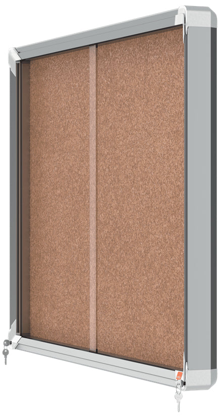 Nobo Schaukasten Premium Plus, 8 × A4 – Aluminium, Sicherheitsglas, abschliessbar, 92,5 × 66,8 × 6,3 cm