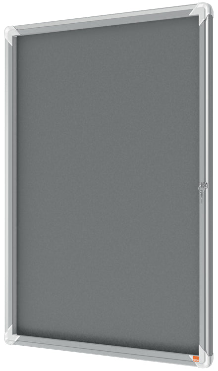 Nobo Schaukasten Premium Plus, 9 × A4 – Aluminium, Glas, abschliessbar, Innenbereich, 70,9 × 97 × 4,3 cm