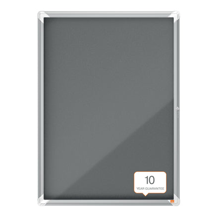 Nobo Schaukasten Premium Plus, 9 × A4 – Aluminium, Glas, abschliessbar, Innenbereich, 70,9 × 97 × 4,3 cm