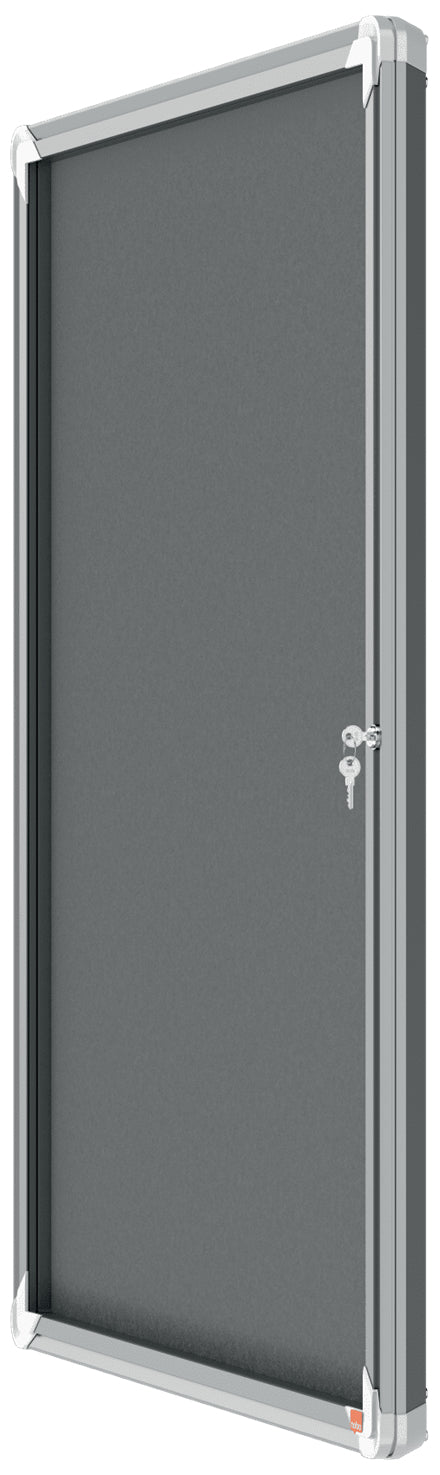 Nobo Schaukasten Premium Plus, 9 × A4 – Aluminium, Glas, abschliessbar, Innenbereich, 70,9 × 97 × 4,3 cm