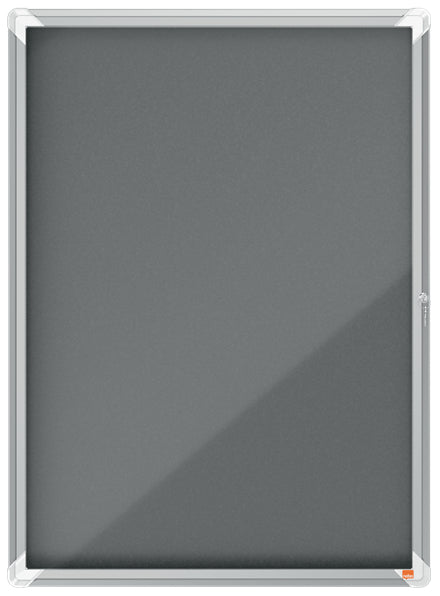 Nobo Schaukasten Premium Plus, 9 × A4 – Aluminium, Glas, abschliessbar, Innenbereich, 70,9 × 97 × 4,3 cm