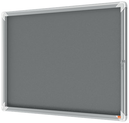 Nobo Schaukasten Premium Plus, 8 × A4 – Aluminium, Glas, abschliessbar, Innenbereich, 92,4 × 66,8 × 4,3 cm