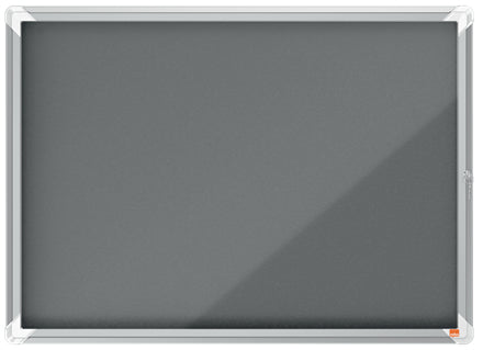Nobo Schaukasten Premium Plus, 8 × A4 – Aluminium, Glas, abschliessbar, Innenbereich, 92,4 × 66,8 × 4,3 cm
