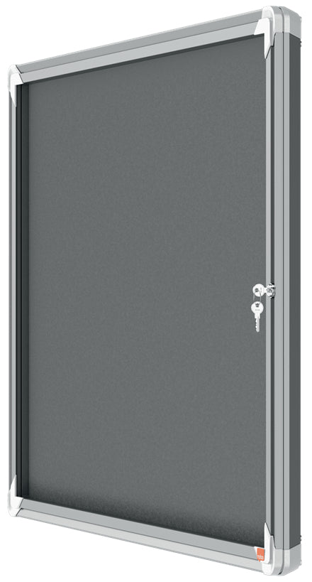 Nobo Schaukasten Premium Plus, 8 × A4 – Aluminium, Glas, abschliessbar, Innenbereich, 92,4 × 66,8 × 4,3 cm