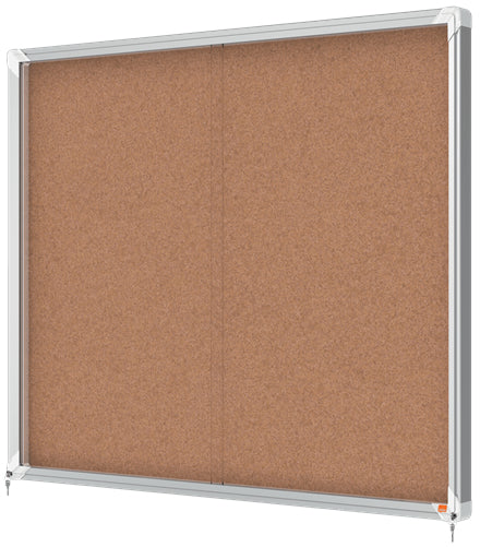 Nobo Pinnwand – Kork, Aluminiumrahmen – 114 × 97 cm